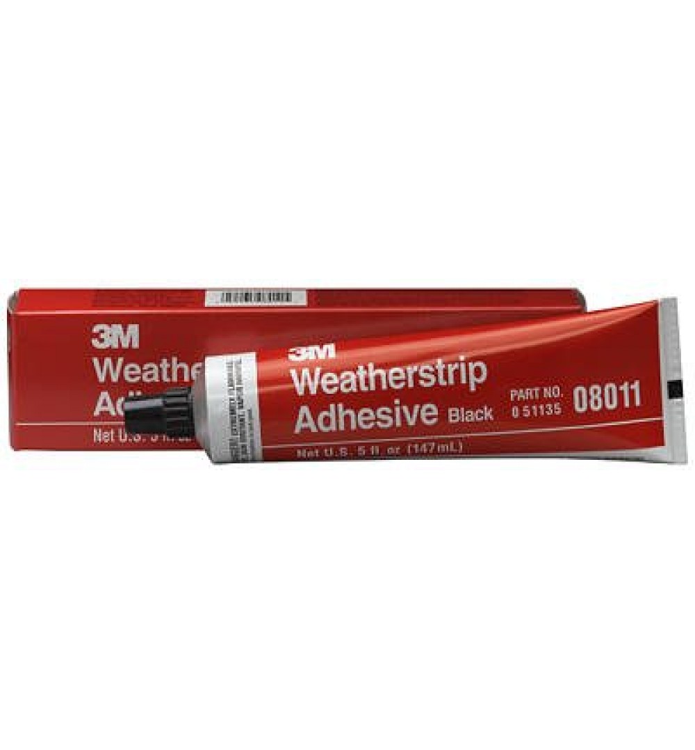 3M Weatherstrip Adhesive 08011, Black, 5 oz Tube