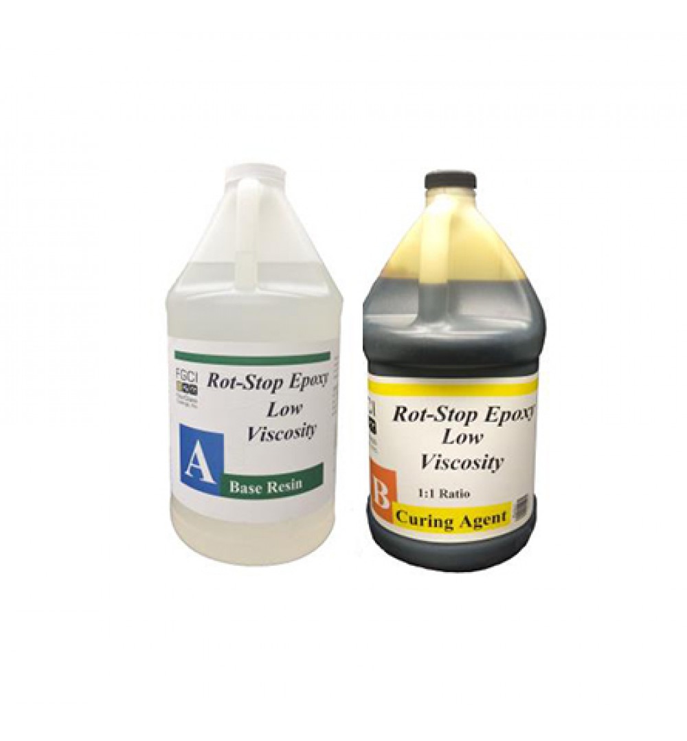 Rot Stop Epoxy, 2 Gallon Kit Wood Epoxy