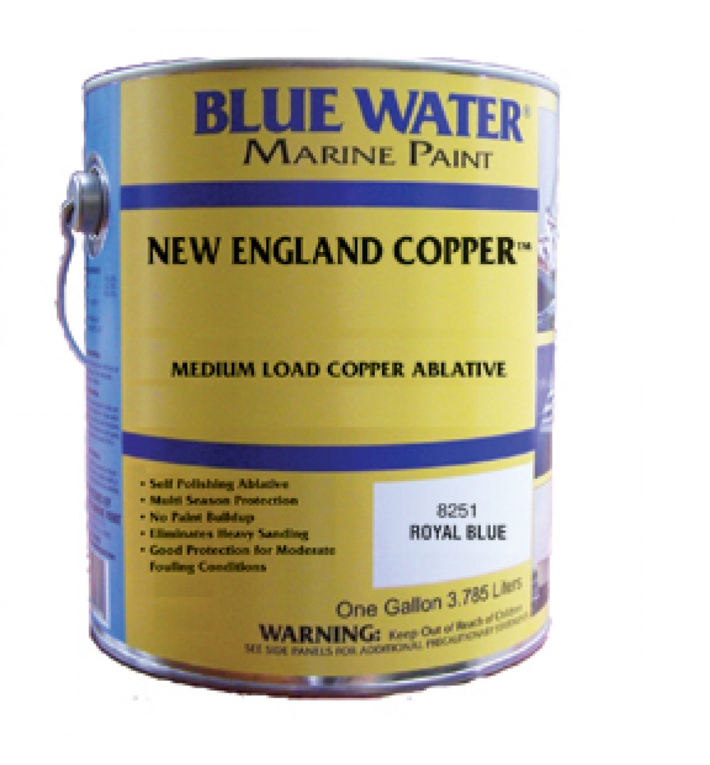 Blue Water Marine New England Copper Ablative Boat Bottom Paint