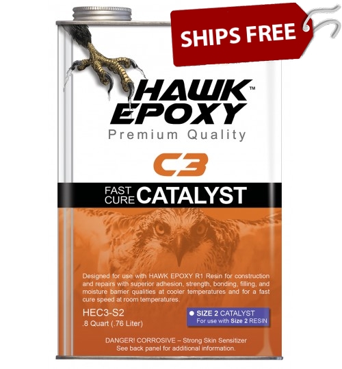 Hawk Epoxy Fast Cure Catalyst, C3-S2, .8 Quart