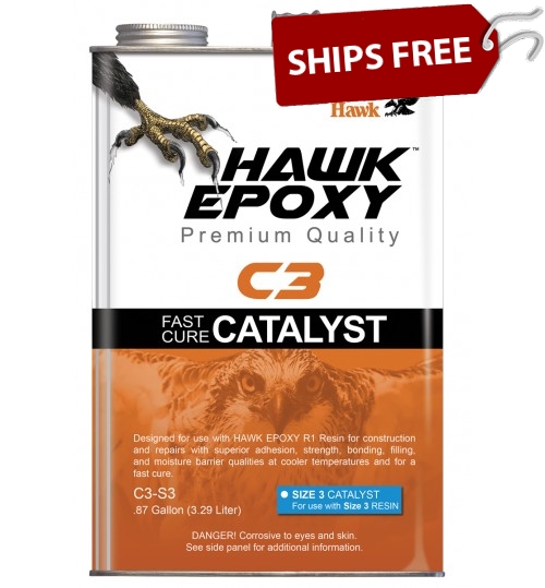 Hawk Epoxy Fast Cure Catalyst, C3-S4, Size 4, 10.4 Gallon