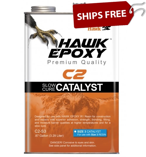 Hawk Epoxy Slow Cure Catalyst, C2-S3, .87 Gallon