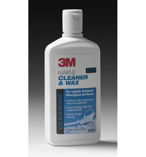 3M Marine Cleaner and Wax, 09009, 16 oz