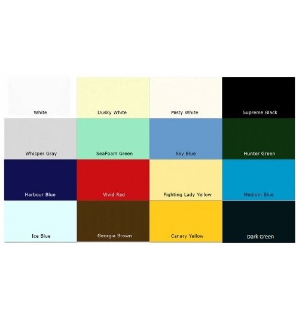 Boat Gel Coat Color Chart