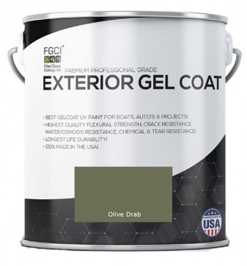 Olive Drab Professional Grade Exterior Gel Coat
