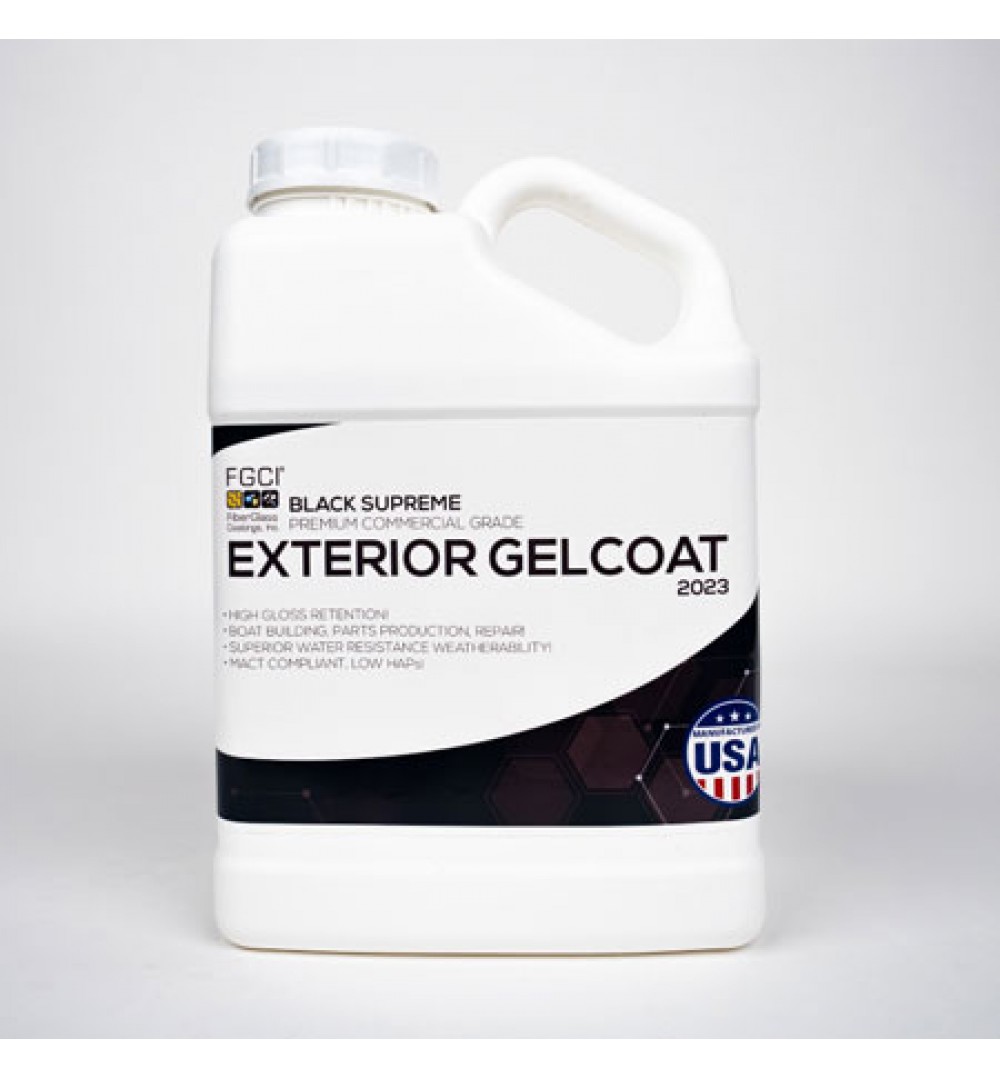 Black Supreme Gel Coat | Black Exterior Gel Coat
