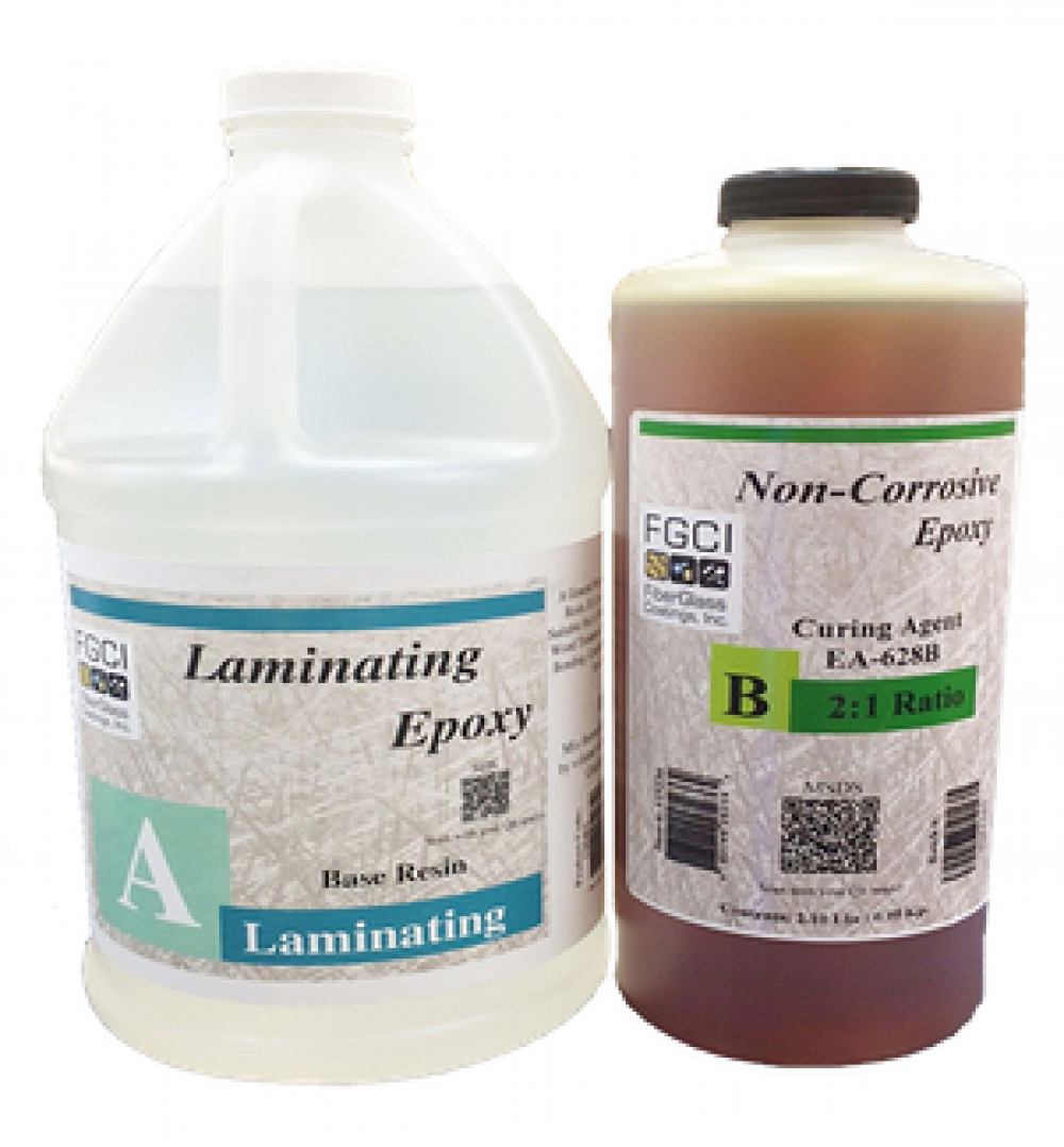 Epoxy Laminating Resin 2:1 Kit UV Stable, High Strength for Fiberglass and  Carbon Fiber. Boats and Surfboards (.75 Gallon Kit- Medium)