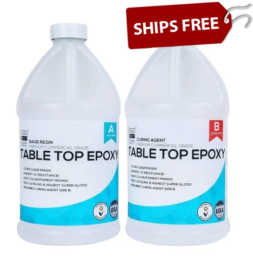 Crystal Clear Epoxy Table Top Resin 1, Epoxy Resin Countertop Repair Kit