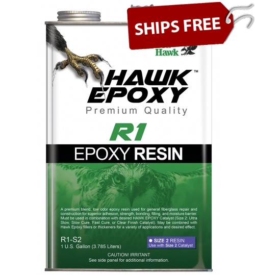 Hawk Epoxy Resin, R1-S2, Gallon