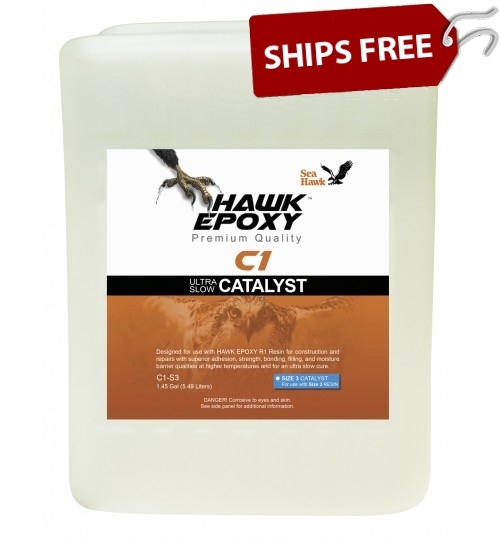Hawk Epoxy Ultra Slow Catalyst, C1-S4, 10.4 Gallons