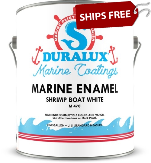 Duralux Topside Marine Enamel, Shrimp Boat White, Gallon